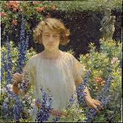 Charles Courtney Curran Betty Newell oil painting on canvas